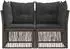 vidaXL Garten-Sofa 2-Sitzer Poly-Rattan grau (42026696)
