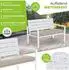 Kesser Gartenbank 2-Sitzer Holzoptik mit Kissen, wetterfest, bis 300kg