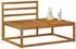vidaXL Outdoor Endsofa natur, 115x83x73cm