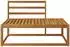 vidaXL Outdoor Endsofa natur, 115x83x73cm