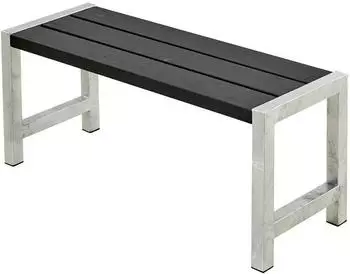 Plus A/S Cafebank 127x38x45cm schwarz, witterungsbeständig (185560-15)