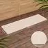 CLP Daxon Gartenbank Teakholz mit Sitzkissen, creme, 180cm