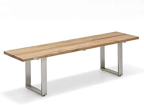 Niehoff Gartenbank Nemo Edelstahl Teak-Recycled 220x95 cm