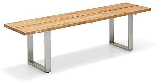 null Gartenbank Nemo - Teak massiv/Edelstahl - 180 cm,