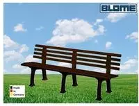 Gartenbank JUIST 4-Sitzer L&auml;nge 2000 mm braun