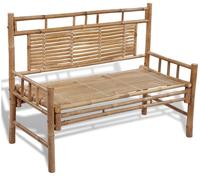 vidaXL Gartenbank 120 cm Bambus