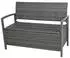 Garden Pleasure FERRARA Parkbank mit Ablagefach dunkelgrau (970303)