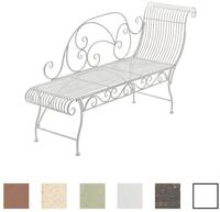 CLP Gartenbank Karma Metall HBT: 78x156x46 cm wei&szlig;
