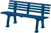 Blome Gartenbank Sylt 3-Sitzer L&auml;nge 1500 mm blau