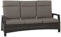 Siena Garden Gartenlounge-Bank "CORIDO Lounge 3er Sofa in charcoal grey" Gestell Alu
