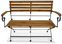 vidaXL Gartenbank Klappbar 112 cm Massivholz Akazie