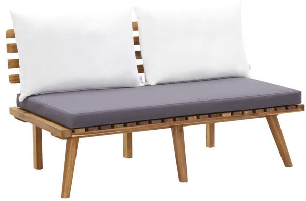 vidaXL Garden Bench With Cushions 115 cm