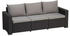 Allibert California Loungesofa 3-Sitzer anthrazit Panama cool grey