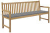vidaXL Garden bench 175 cm with cushion grey