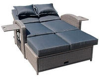 Garden Pleasure Loungesofa "NIZZA" mit Liegefunktion