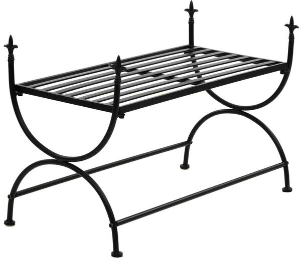 vidaXL Vintage Garden Bench Black Metal