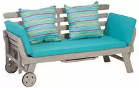 greemotion 131626, greemotion Multifunktionsbank Maui aus Akazienholz 100% Grau