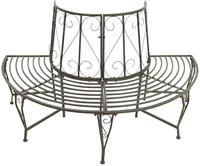 vidaXL Baumb&auml;nke 1-Sitzanzahl &Oslash; 160 x 89 cm Stahl
