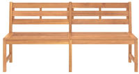 vidaXL Gartenbank 180 cm Massivholz Teak