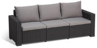 Allibert California Loungesofa 3-Sitzer graphit/cool grey