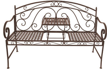 Gravidus Metall-Gartenbank mit hochklappbarem Tisch (g-8798)
