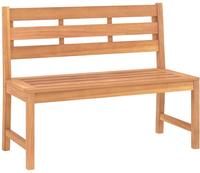 vidaXL Gartenbank 114 cm Massivholz Teak