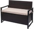 Mendler Poly-Rattan 2er HWC-F39 Truhenbank