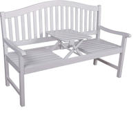 Garden Pleasure Gartenbank "Singapur" mit hochklappbarem Tisch