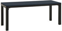 vidaXL Gartenbank 110 cm Stahl und WPC Schwarz