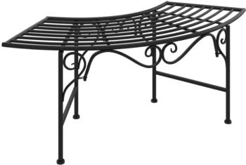 vidaXL Baumbank 113cm Stahl schwarz