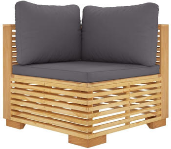 vidaXL Garten-Ecksofa dunkelgrau (319160)