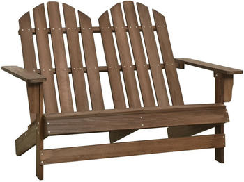 vidaXL 2-Sitzer Adirondack-Gartenbank Massivholz Tanne