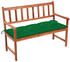 vidaXL Gartenbank mit Auflage 120 cm Massivholz Akazie