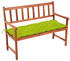 vidaXL Gartenbank mit Auflage 120 cm Massivholz Akazie
