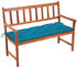 vidaXL Gartenbank mit Auflage 120 cm Massivholz Akazie