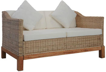 vidaXL 2-Sitzer-Sofa natur / cremeweiß (283076)