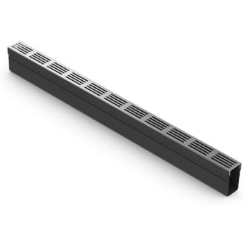 ACO Slimline Entwässerungsrinne mit Aluminiumrost 100 cm silber eloxiert (3007918)