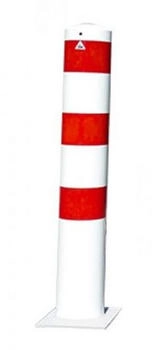 Schake Absperrpfosten 40193B273 Ø 193 mm ortsfest rot/weiß