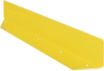 Moravia Leitbord gelb 800 x 150 x 100 mm, 10 mm Stahlblech abgerundete Ecken (197.17.683)