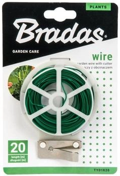 Bradas Bindedraht grün mit Schneider 50m (TYD1X50)