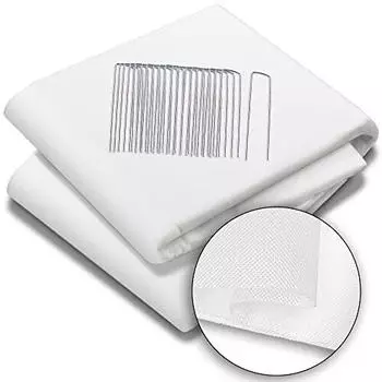 Vounot Frostschutzvlies Pflanzen 50g/m&sup2; 1,5x20m mit Erdankern, wei&szlig;