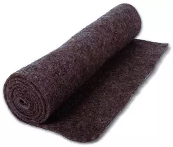 Noor Winterschutzmatte aus Schafwolle 50 x 150 cm grau/braun