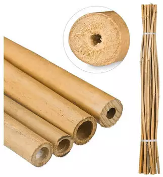 Relaxdays Bambusst&auml;be 150cm Hellbraun 25er-Pack