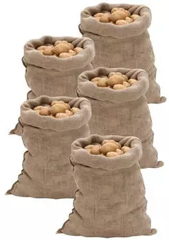 vidaXL Jutes&auml;cke 5er-Set 60x105cm 100% Jute 220g/m&sup2;