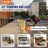VEVOR Parkpoller 107cm 20x20cm, 2er-Set (BP-42-4.5)