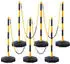 VEVOR Verkehrsleitkegel mit Ketten 6er-Set 285x285mm Gelb & Schwarz (CC-F03-N-RW-2PCS-2.5M)