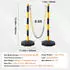 VEVOR Verkehrsleitkegel mit Ketten 6er-Set 285x285mm Gelb & Schwarz (CC-F03-N-RW-2PCS-2.5M)