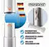 Monzana Teleskop-Fahnenmast 6,5m Aluminium mit Seilzug & Bodenhülse inkl. Italien Flagge (996876)