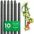 Novatool Pflanzstäbe 75cm 8mm grün kunststoffummanteltes Metall 10er-Set