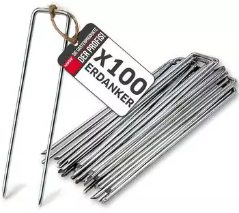 Noor Erdanker verzinkter Stahl 200x25mm &Oslash;3.8mm, 100 St&uuml;ck